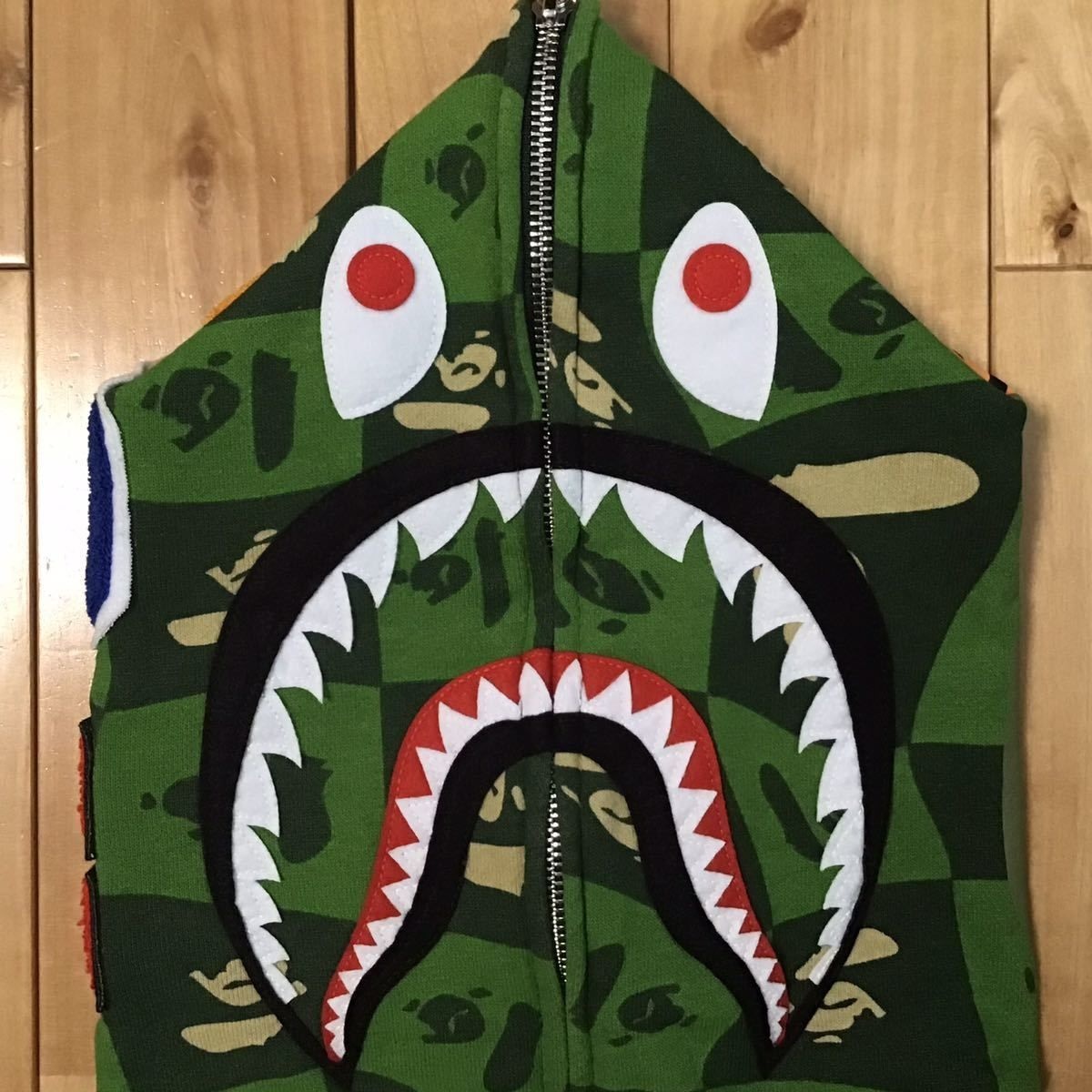 BAPE FACE LOGO シャーク パーカー Mサイズ a bathing ape shark full 