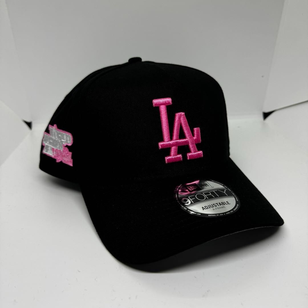 C18 NewEra ニューエラ ロサンゼルスドジャース ブラック ピンク