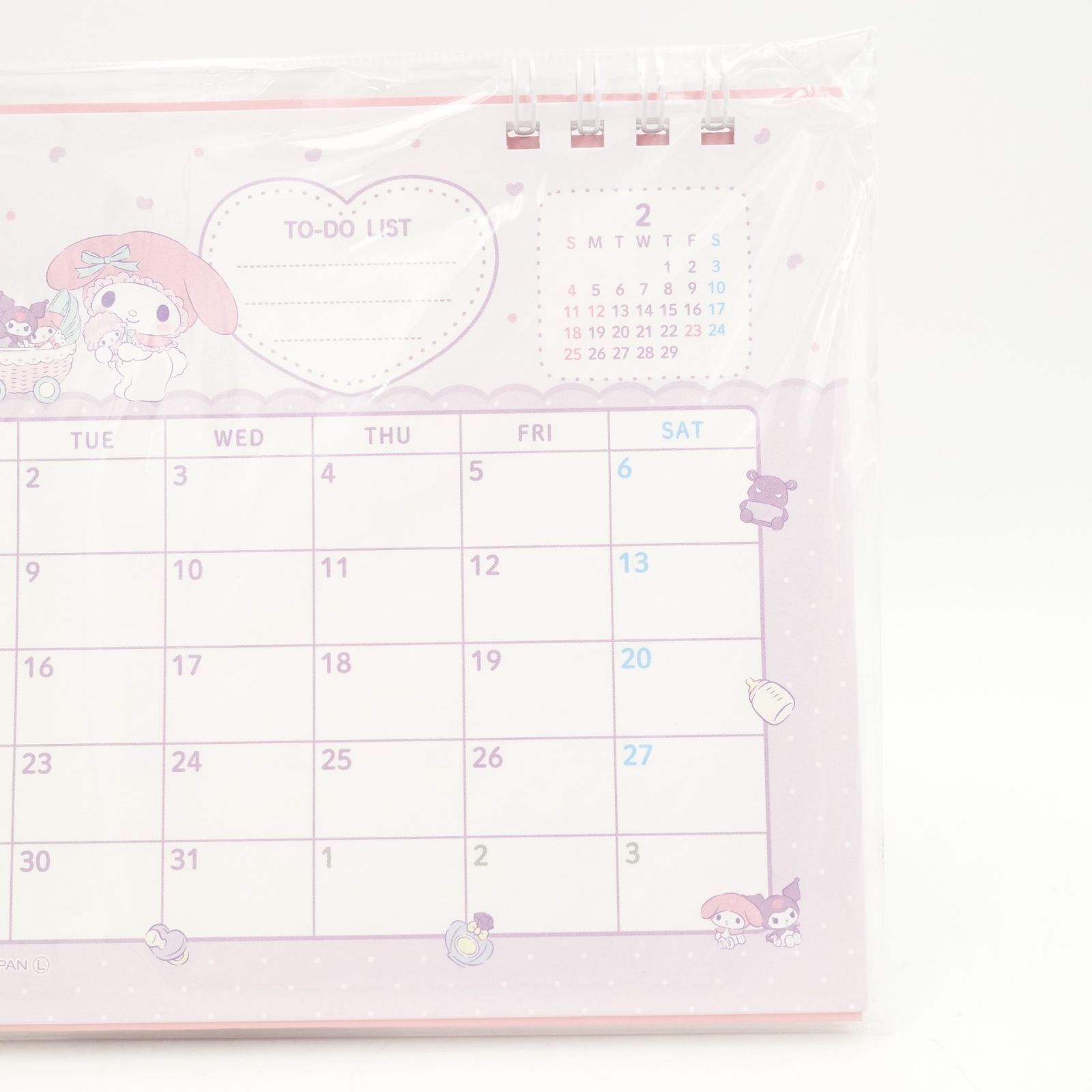 マイメロディ＆クロミ 2024年 1月~12月 卓上カレンダー Sanrio