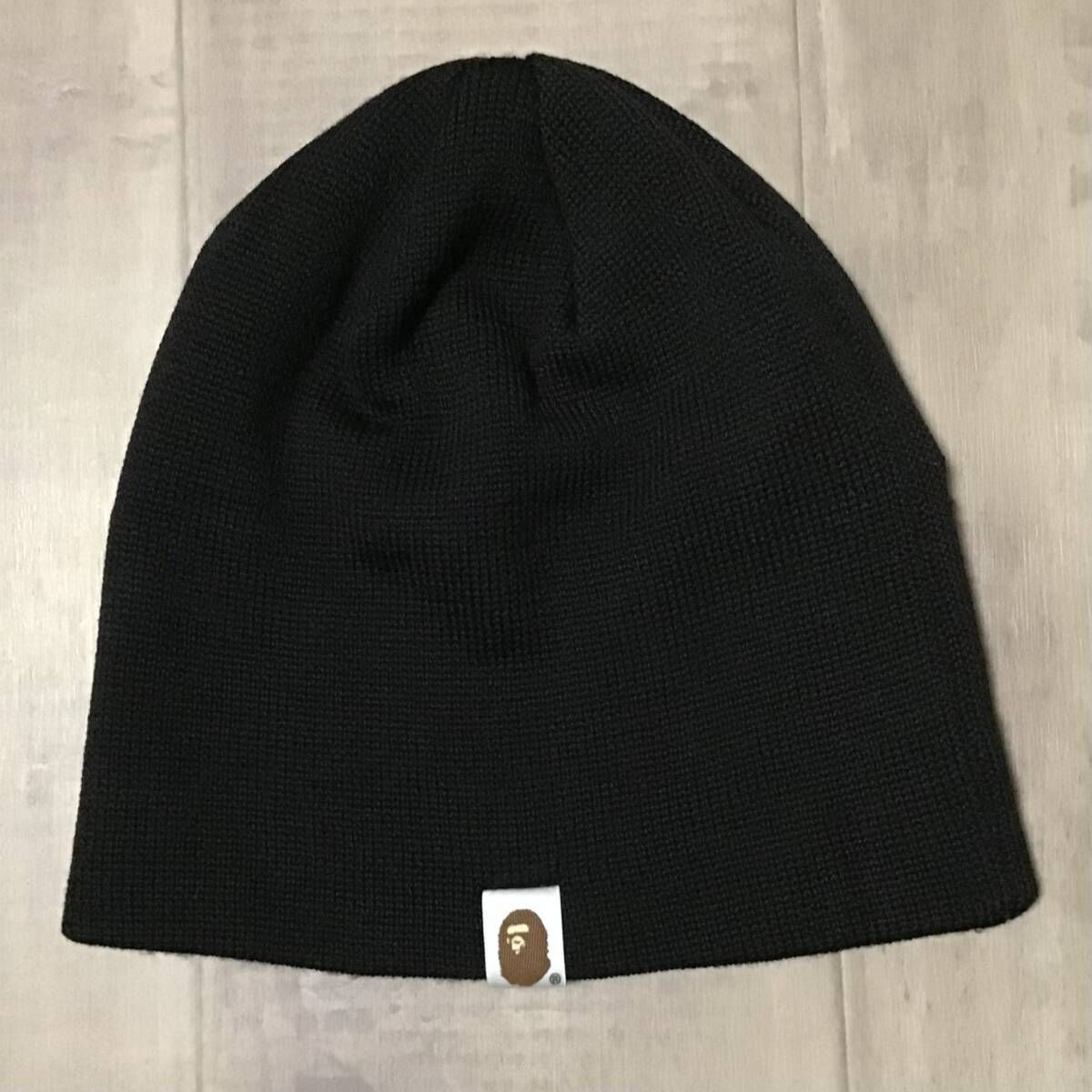 A BATHING APE 　ビーニー スワロフスキー ブラック キャップ A BATHING APE ビーニー スワロフスキー ブラック キャップ