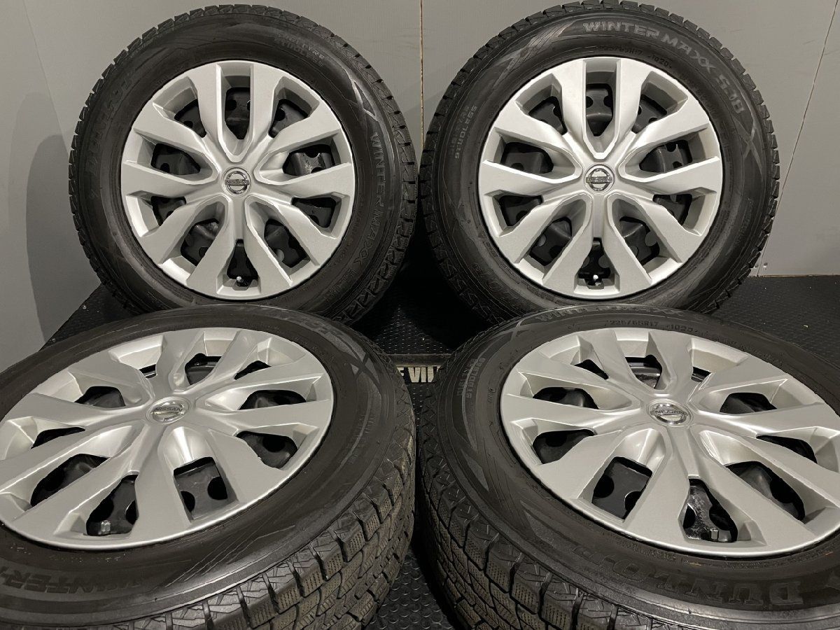 DUNLOP WINTER MAXX SJ8 225/65R17】スタッドレス【日産 エクストレイル 純正ホイール 17インチ  7J5HPCD114.3+45】バリ溝 (MTF526) - メルカリ