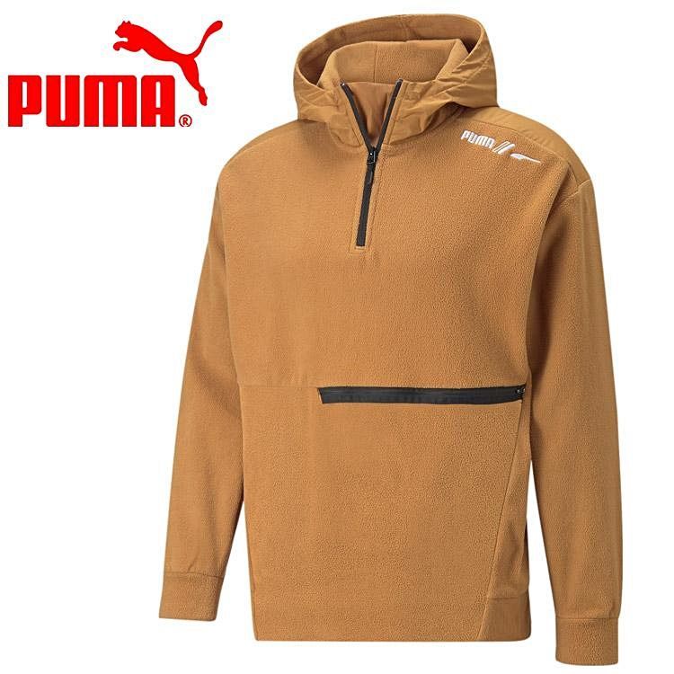 PUMA ハーフジップ ボアブルゾン パーカー - パーカー