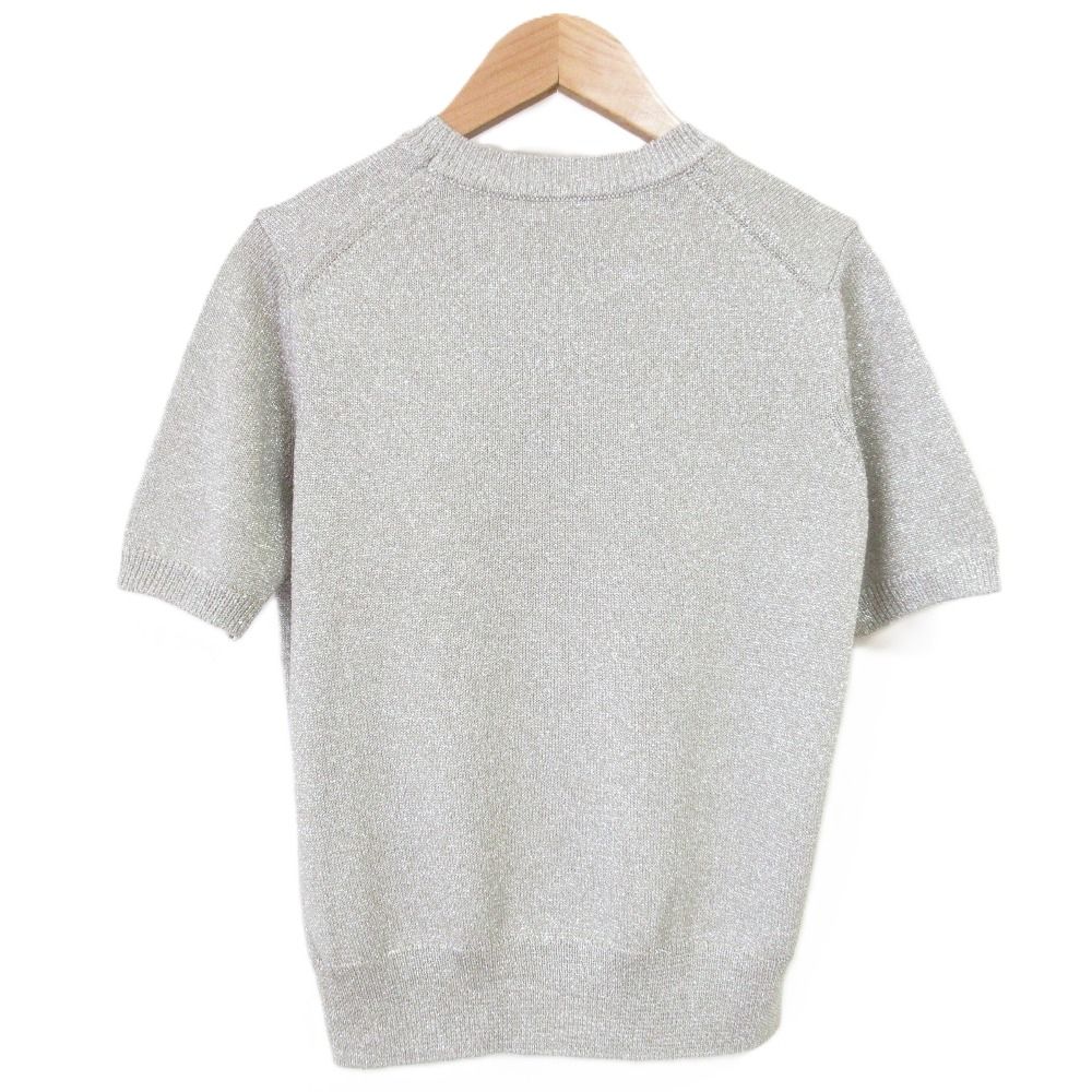 極美品　ebure エブール　半袖ニット　 ギマテープミックスパターン☆ 2259744849.jpg?1715384720
