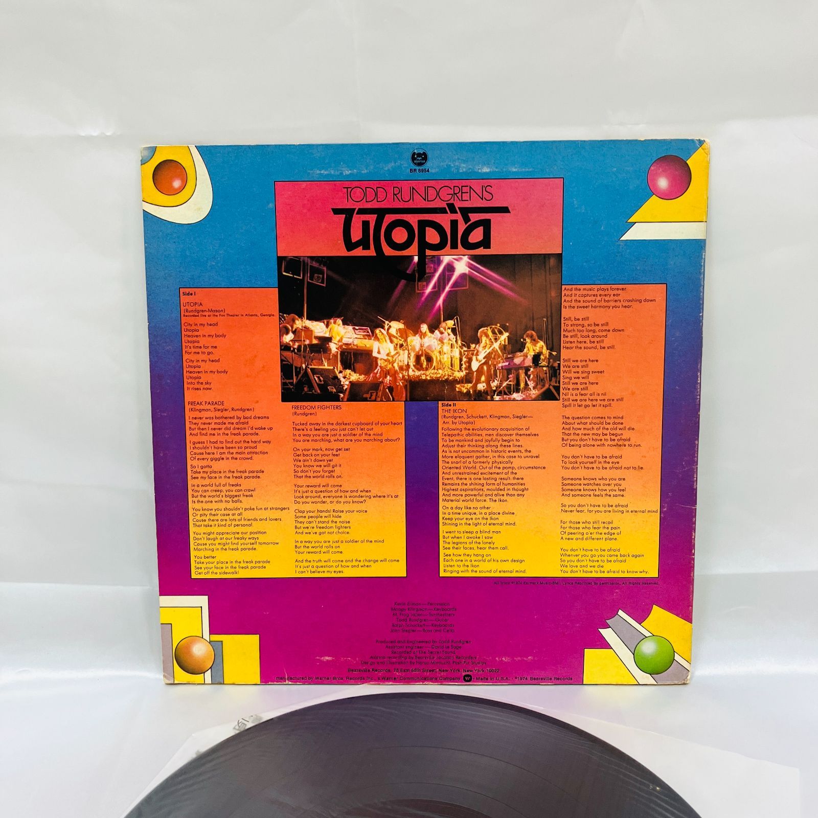 トッドラングレン　プロデュース　レコード四枚セット A【LP レコード】ToddRundgren トッドラングレン Todd Rundgren