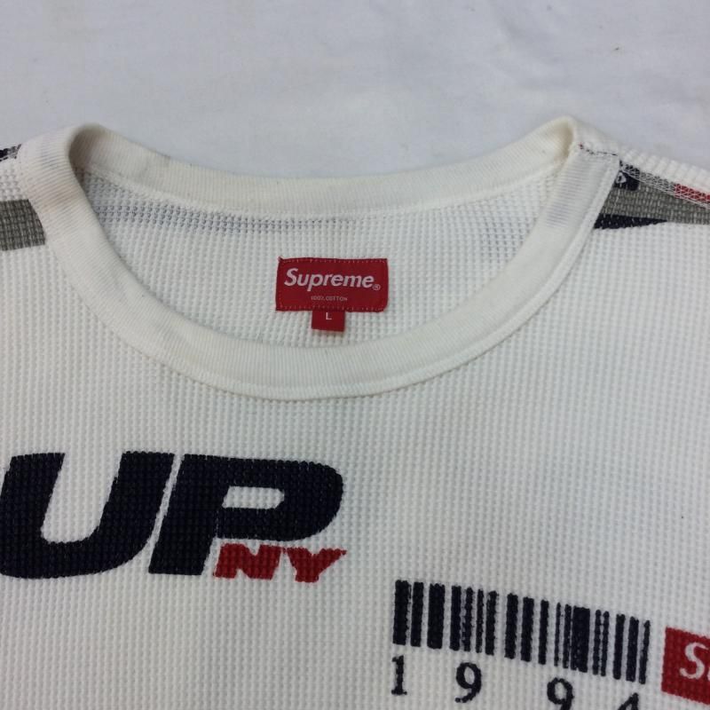 Supreme シュプリーム Tシャツ 長袖 18AW NY Waffle Thermal NYロゴ 