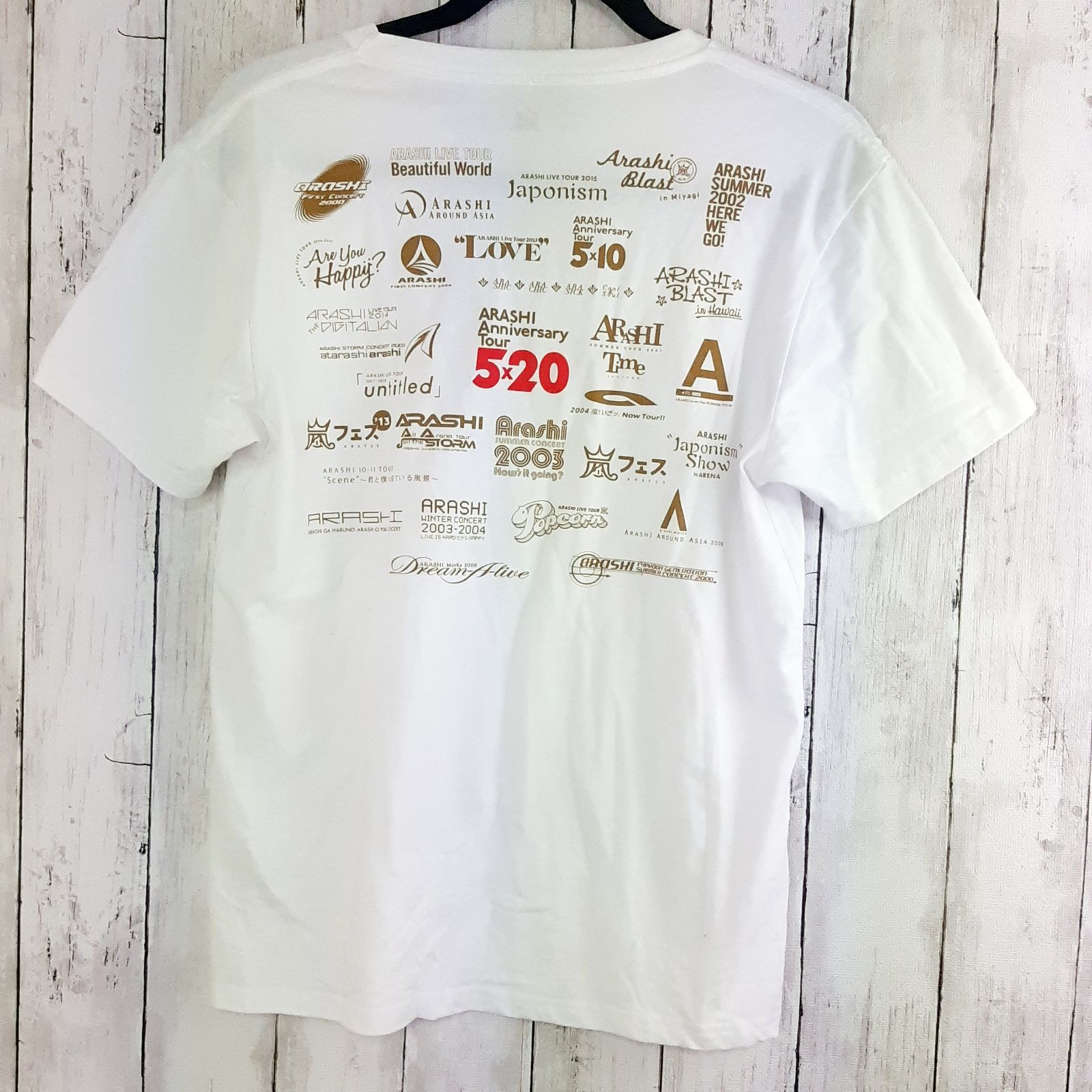 嵐ARASHI 5×20 anniversary tourツアー Tシャツ - メルカリ