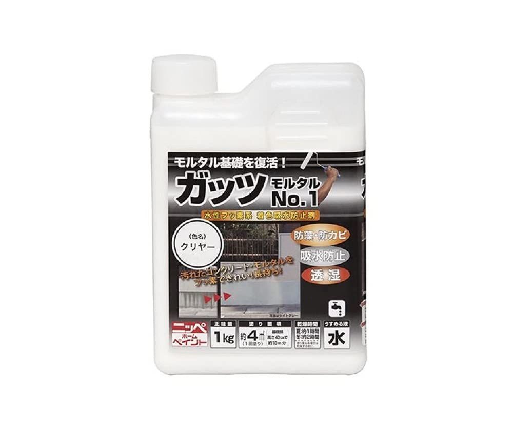 Size:1kg_Color:クリヤー ガッツ モルタルNo.1 1kg クリヤー