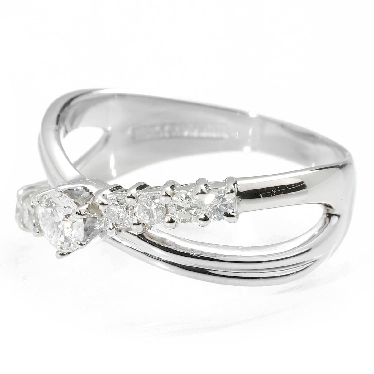 PINKY&DIANNE クロスリング Iクラス 指輪 ダイヤモンド 0.48ct
