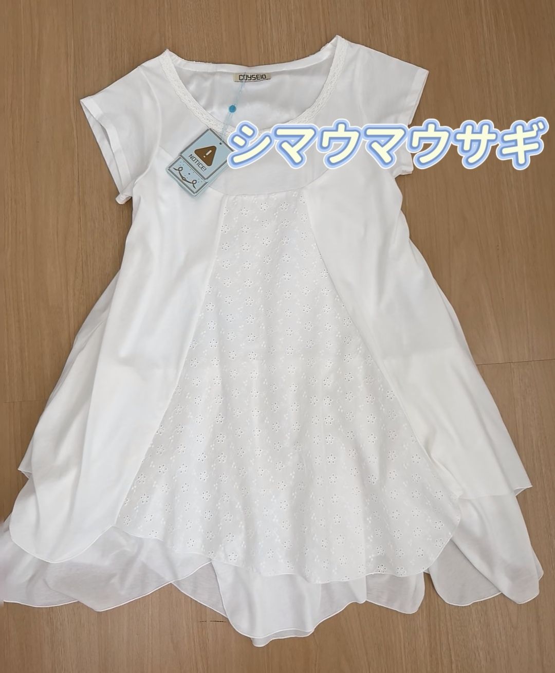 ●COYSEIO● 25SS FLOWER ONE PIECE ◆送料・関税込◆ 韓国COYSEIO 25SS / FLOWER ONE PIECE 大人気 半袖 Tシャツ