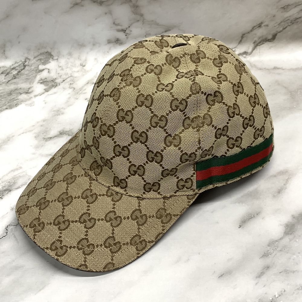 ◇ GUCCI GGキャンバス キャップ 帽子 [ 200035-204891 ] サイズ：M/58