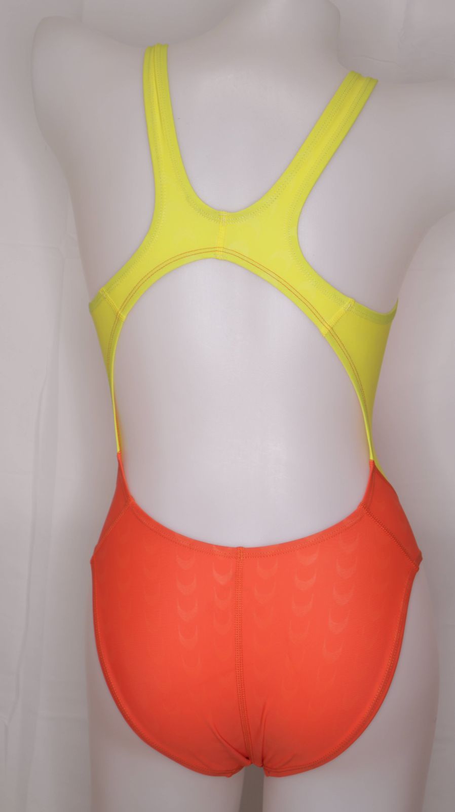 SWIMHXBY 競泳水着 レディース オレンジ黄 281 ベーシック S-5XL