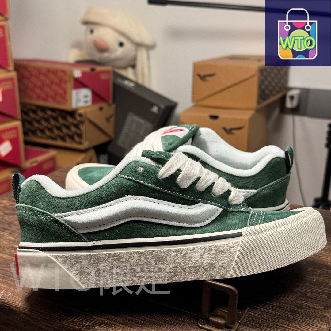 今日 Vans Knu-Skool ダークグリーン スニーカー 送料無料 在庫 の な価格です -WTO輸入2
