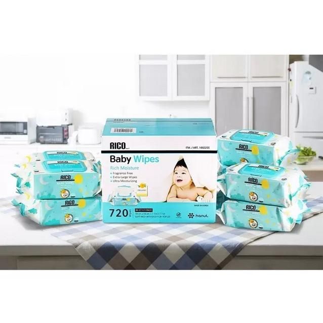 コストコ　おしりふき　ベビーワイプ　rico　　ベビー　3箱　カークランド コストコ RICO BabyWipes ベビーワイプ おしりふき900枚（100枚
