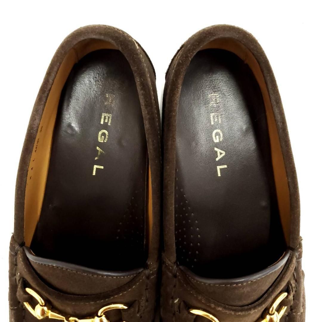 リーガル　44HR　ビットローファー　スエード　25cm　ダークブラウン　美品 リーガル 44HR ビットローファー スエード 25cm ダークブラウン