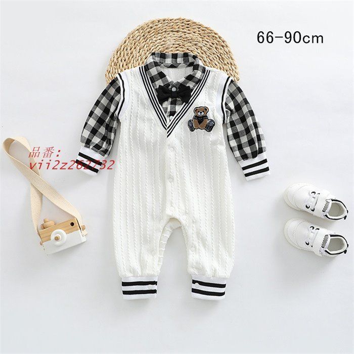 ロンパース 男の子 春秋 子供服 ベビー ベビー服 赤ちゃん おしゃれ コットン 長袖 誕生日プレゼント  vii2z262732