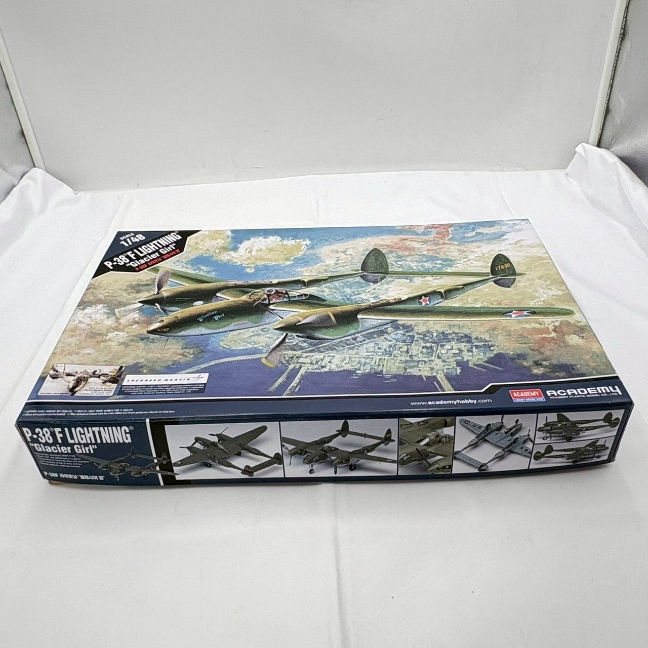 Kit De Maquette P-38F Lightning – Academy – 1/48 Ou 1/72 – Avion En Plastique à Monter – Détails Fins