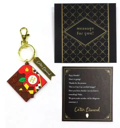 ツイステ グリム バレンタイン メッセージカード付き チャーム 中古】雑貨 ケイト・ダイヤモンド ラバーチャーム＆メッセージ