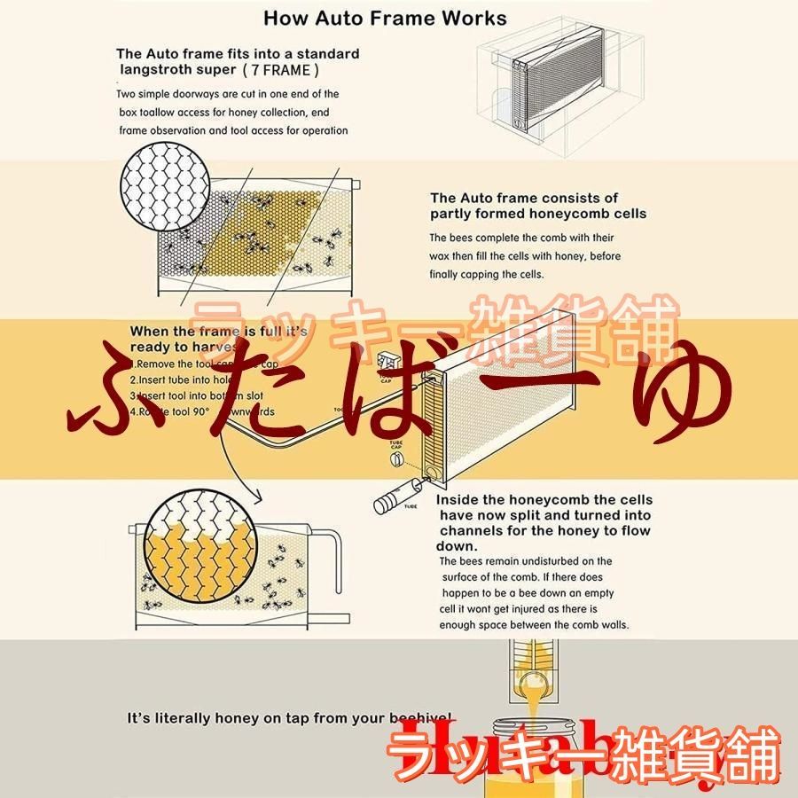 ♥ミツバチ 巣箱 蜜蜂巣箱 4|7個 フローハイブ 蜂巣 巣脾 巣礎 巣枠 ミツバチ巣 自流蜜蜂巣 採蜜器 蜜蜂飼育 ミツバチ飼育 自動ハチミツ採取 Bees Hives 養蜂器 USTAUSTRALIA_COM_AU