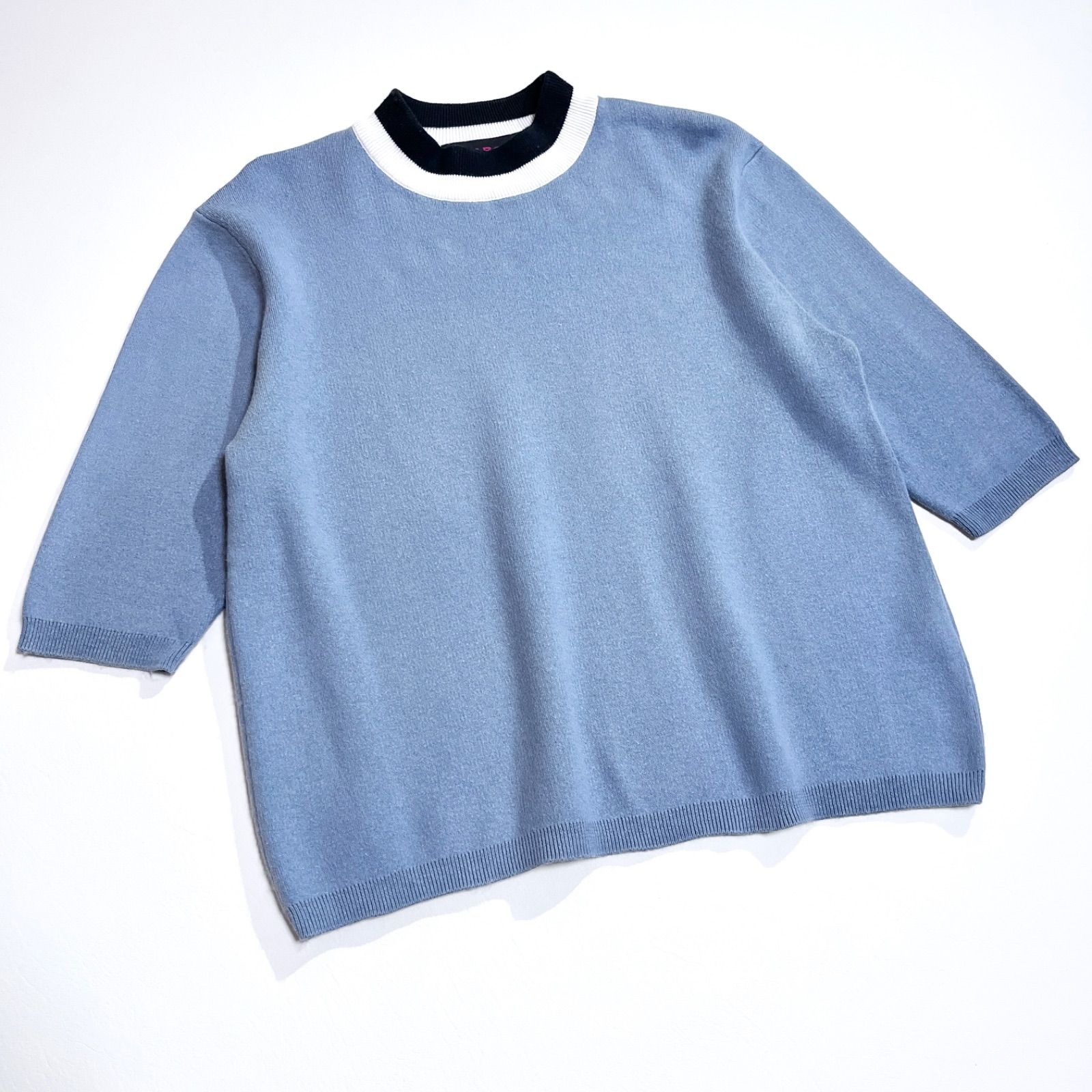 ch52 CABaN カシミヤコットンカラーネックニット セーター 定価20,900  