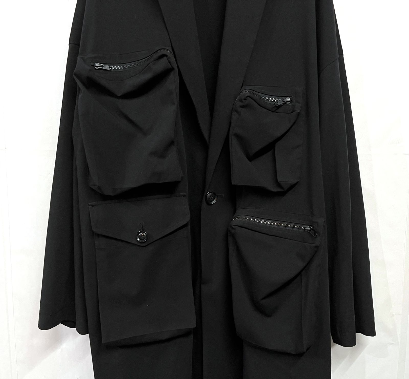 【美品】サイトヨウジヤマモト マルチポケットチェスターコート サイズ3 Yohji Yamamoto ヨウジヤマモト ドクタージ ャケット サイズ3
