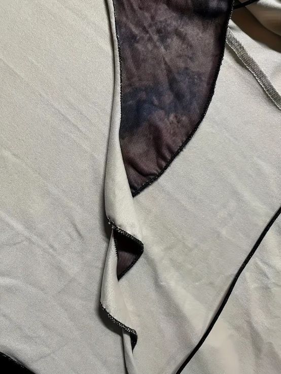 オマケ付！y2k グランジ ビンテージ タイダイ ラッフルヘム アシメ L オマケ付！y2k グランジ ビンテージ タイダイ ラッフルヘム アシメ L