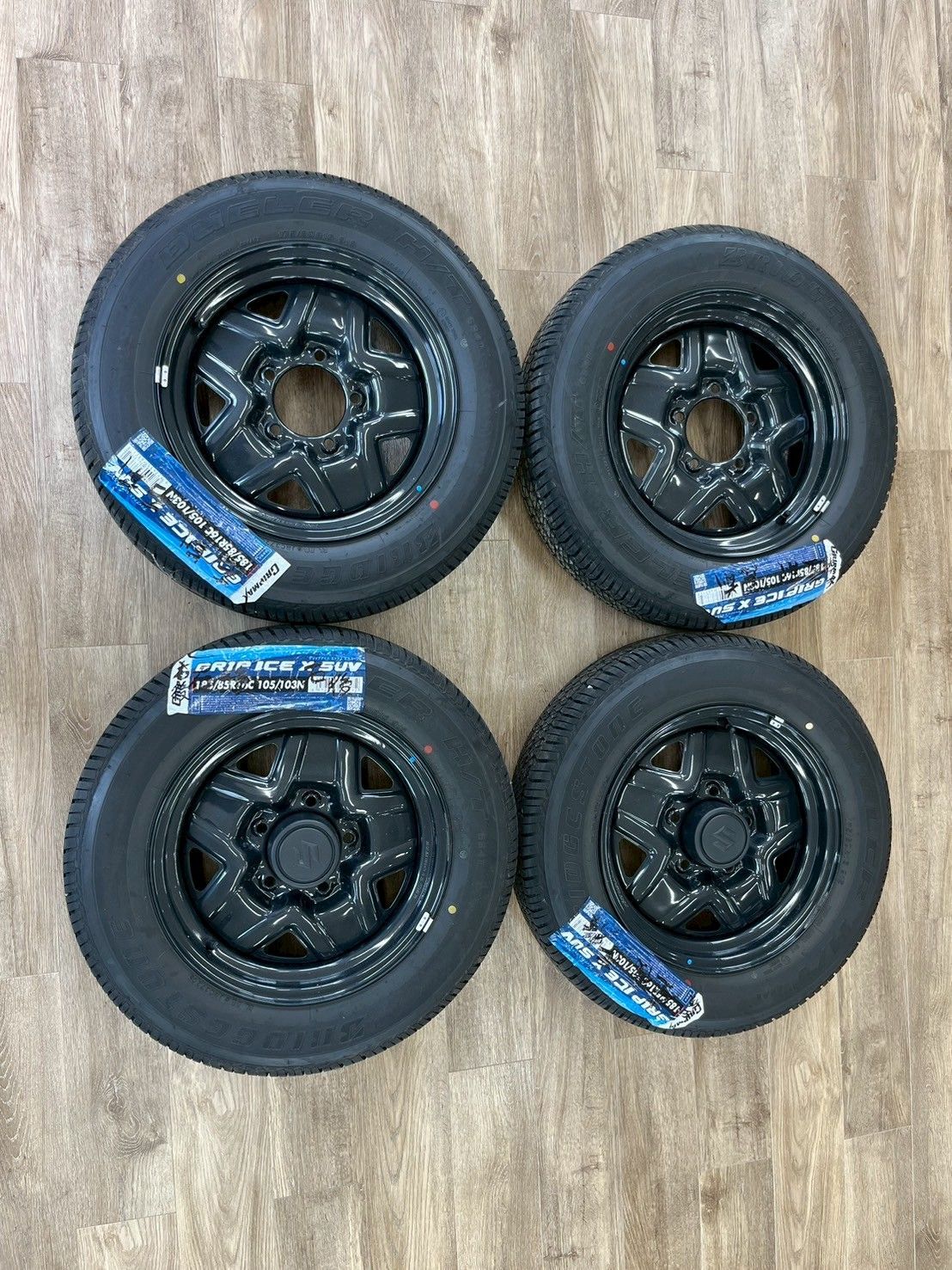 JB64ジムニー純正スチールホイール XL XG タイヤホイールセット