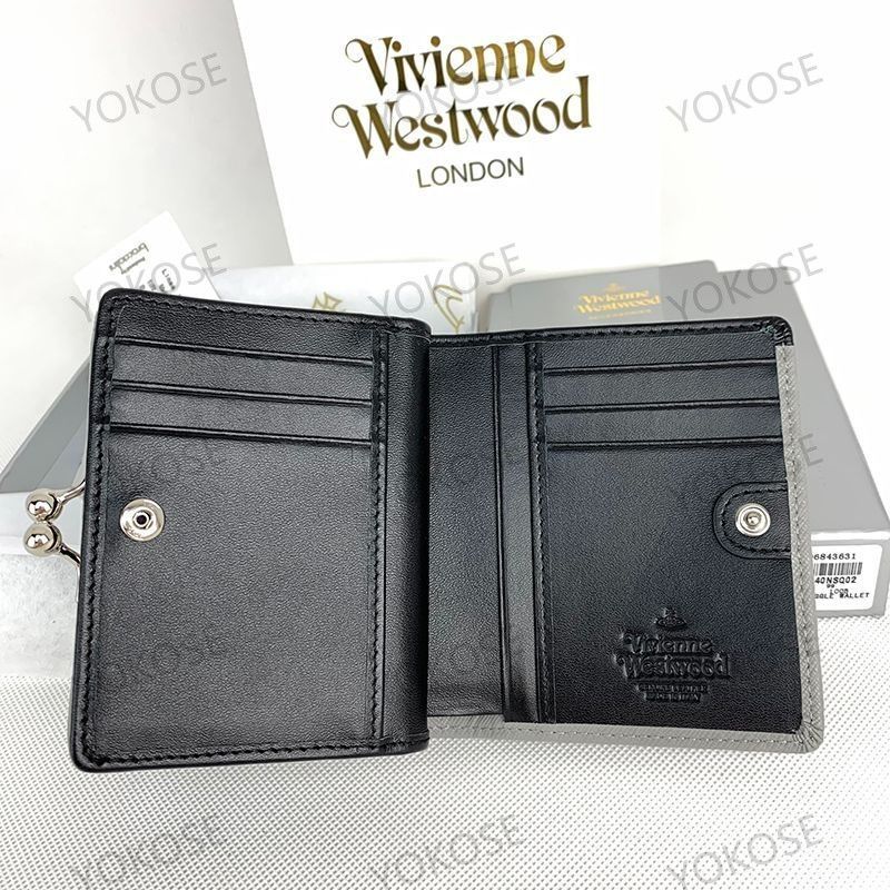 新品送料無料 ヴィヴィアンウエストウッド 二つ折り財布 43VV631 グレー