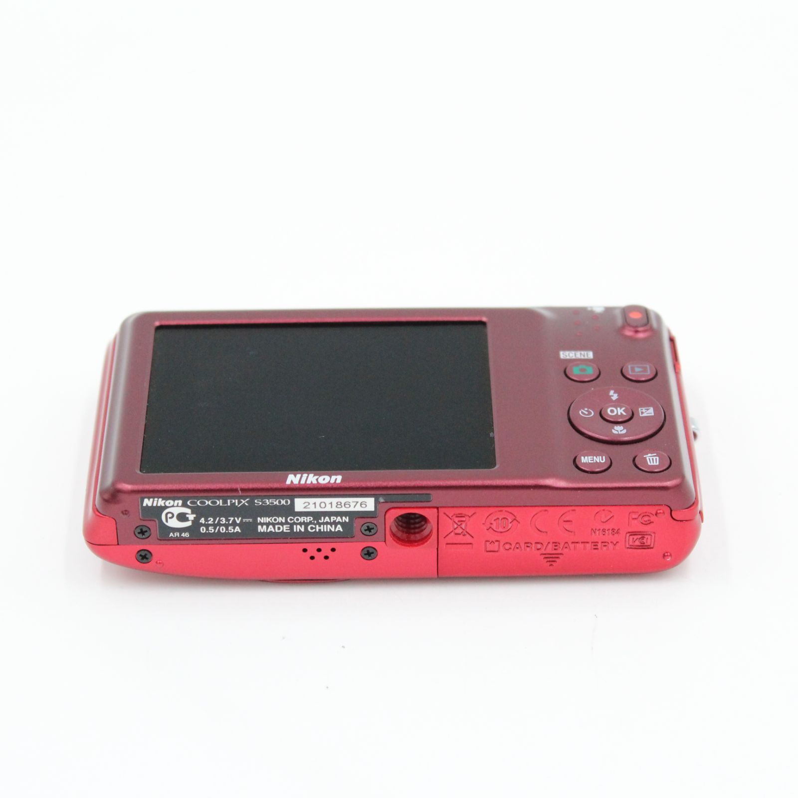 元箱付き。☆美品☆ Nikon 小売業者 COOLPIX S3500 レッド