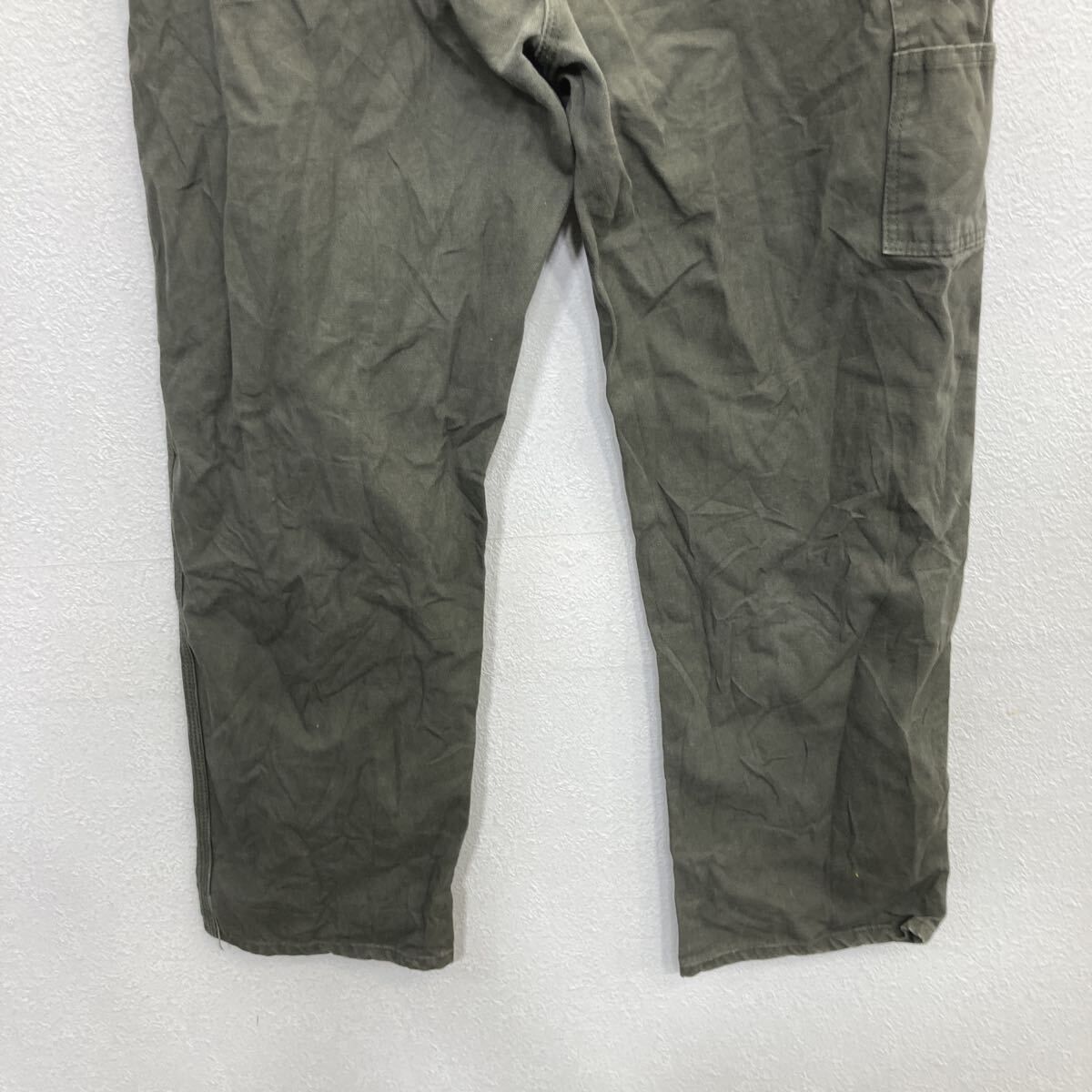 Dickies ワークパンツ W44 カーキ ディッキーズ ジップアップ