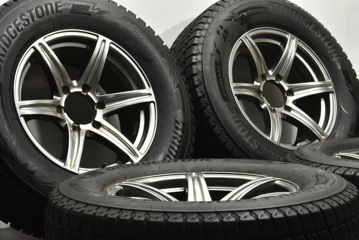 バリ溝 アーバンスポーツ 17in 7.5J 25 PCD139.7 ブリヂストン ブリザック DM-V3 265 65R17 プラド ハイラックス ハイラックスサーフ