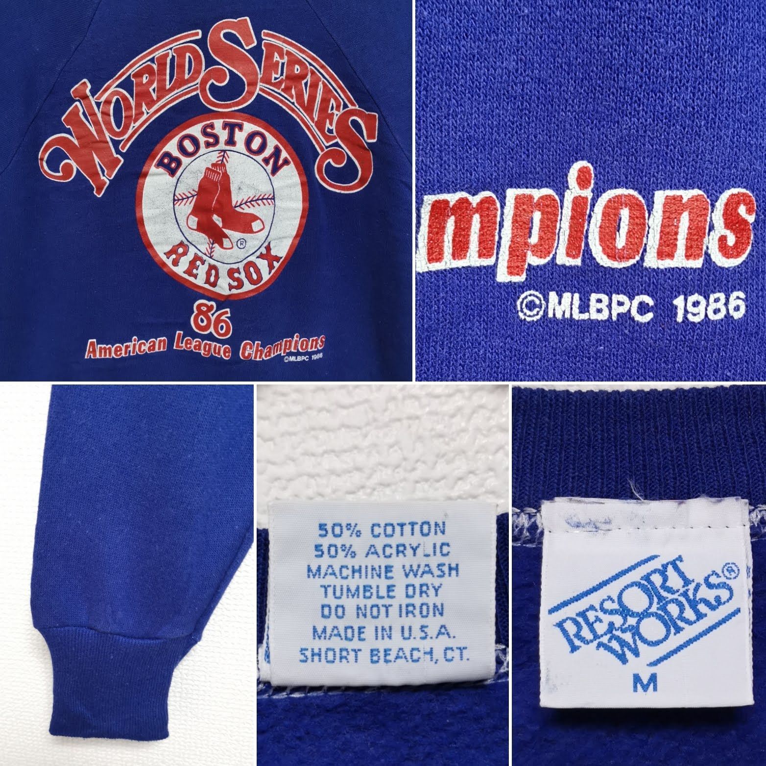 M 80s REDSOX レッドソックス スウェット トレーナー USA製