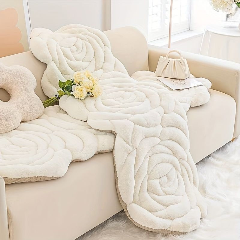 新品 ラグ ブランケット おしゃれ ソファカバー 北欧 抽象画 マルチカバー