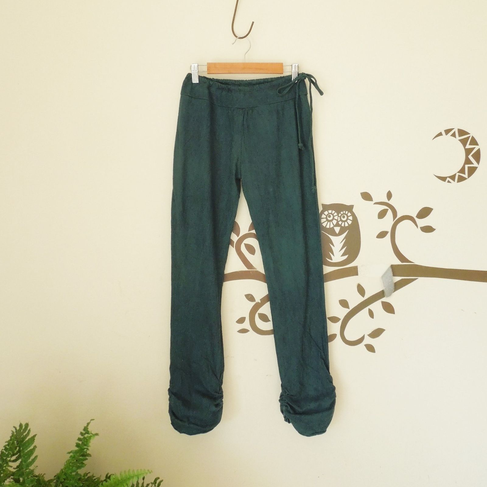 asana ヘンプコットン スウェット レギンス○草木染めインディゴ