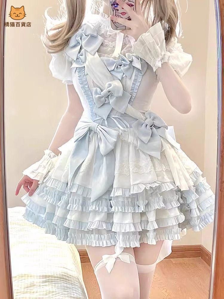 レディースウェア ロリータオリジナル 洋服 ワンピース コスプレ メイド ドレス HF434 学園祭 ステージ 撮影会 自撮り イベント