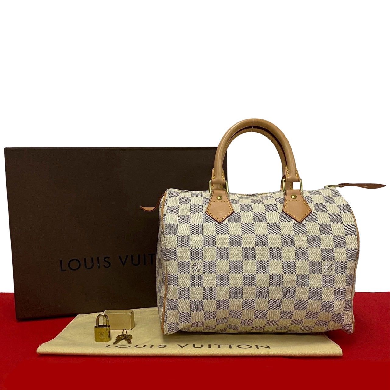 LOUIS VUITTON ダミエアズールショルダーバッグ 保存袋付き LOUIS VUITTON ダミエアズールショルダーバッグ 保存袋付き