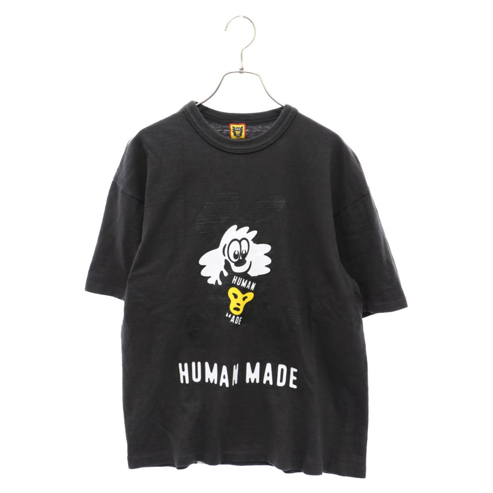 HUMAN MADE (ヒューマンメイド) ×VERDY VICK OTSUMO PLAZA EXCLUSIVE T-Shirt ヴェルディヴィック  オツモプラザ限定 フロントプリント半袖カットソー 半袖Tシャツ ブラック - メルカリ