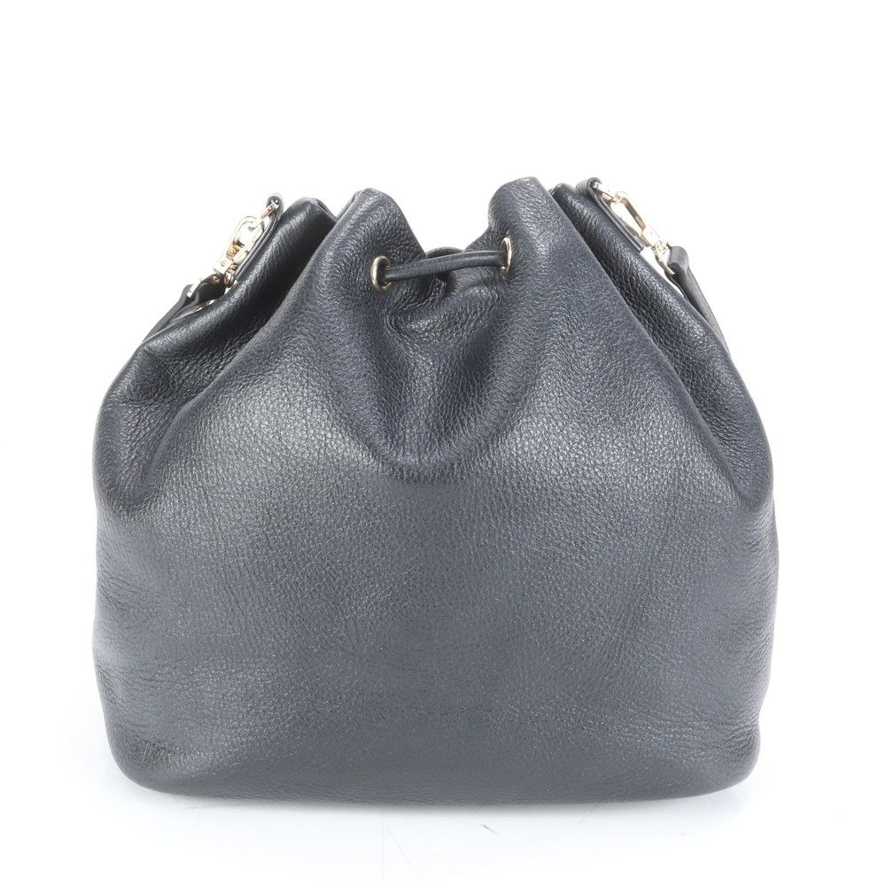 極美品 アニエスベー 巾着 レザー 2WAY ゴールド チェーン
