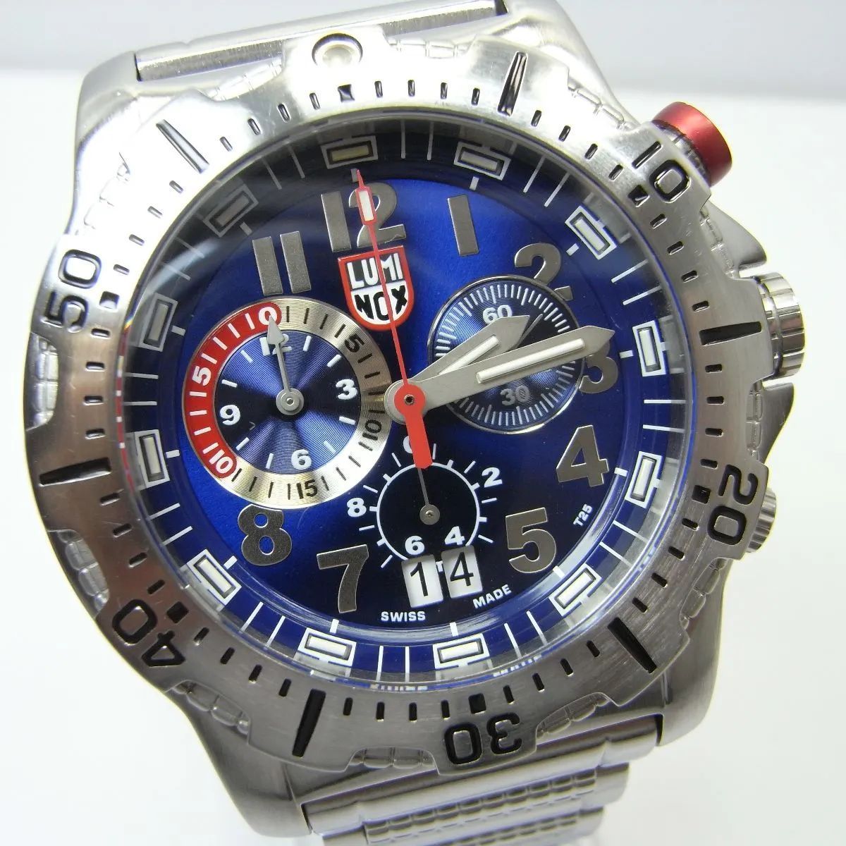 美品 T25表記】LUMINOX (ルミノックス) ネイビーシールズ アルティメイト ビッグデイト 8150/8350 ダイバーズクロノグラフ  クオーツ - メルカリ