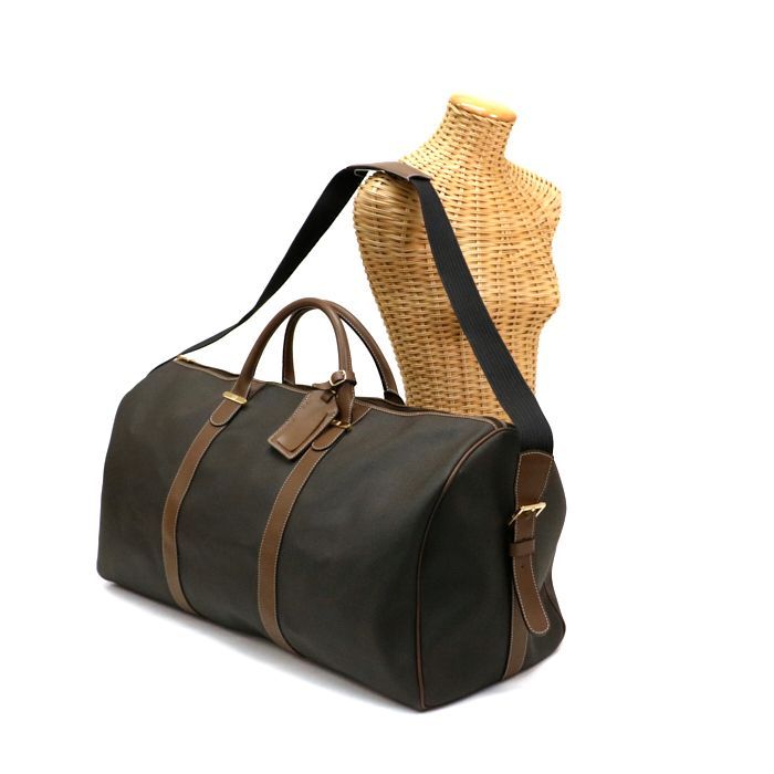 ダンヒル dunhill ボストンバッグ PVC レザー ショルダーバッグ 手提げ  