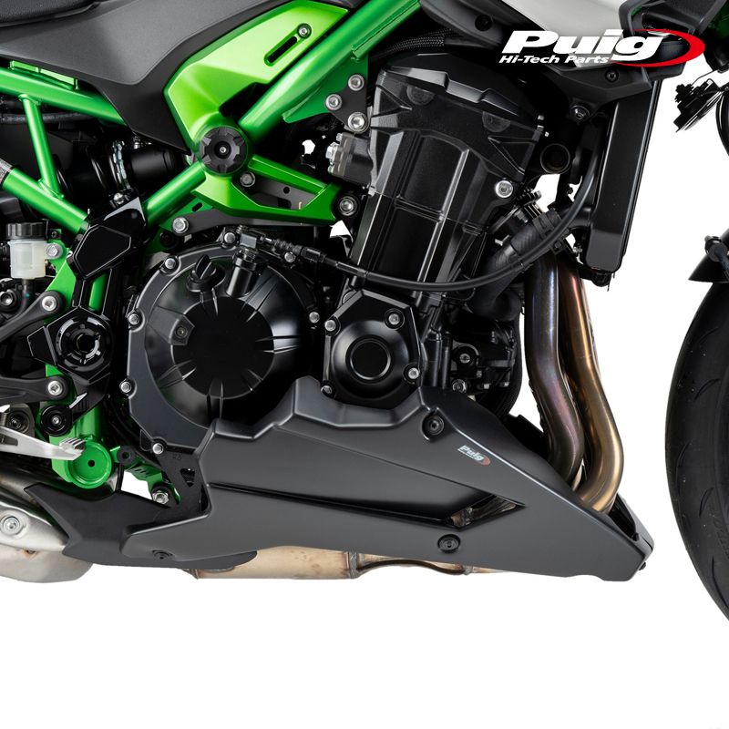 Puig 22441J ENGINE SPOILERS MATT BLACK KAWASAKI Z900 17-25 Z900SE 22-25 プーチ エンジンスポイラー