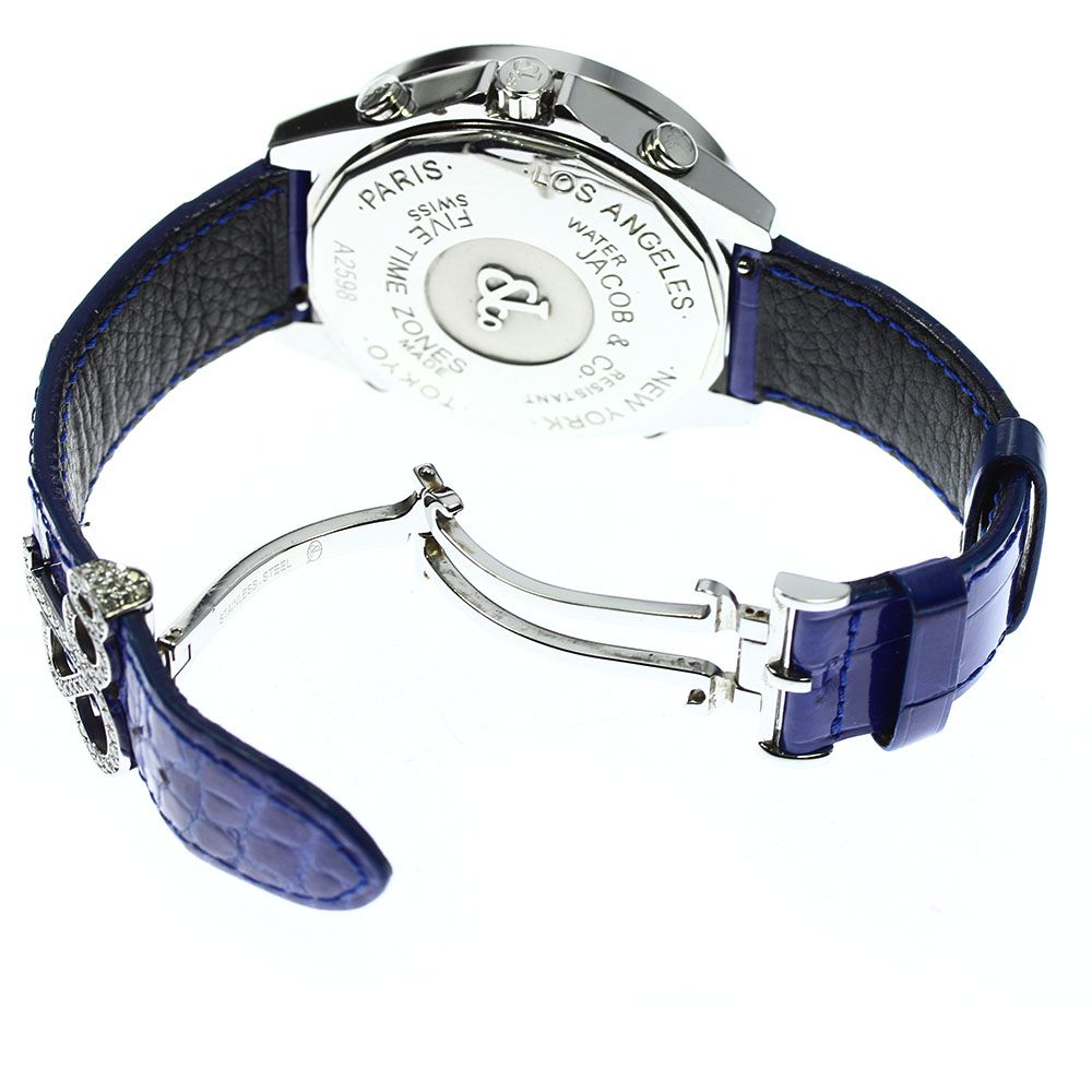 JACOBu0026CO ジェイコブ FIVE TIME ZONE ファイブタイムゾーン フルダイヤ - ブランド腕時計