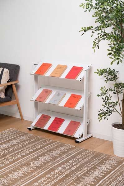 新作入荷中。 スチール製の２ＷＡＹラック ３Ｄ W80.5×D31×H85.5|91cm No.73 ホワイト