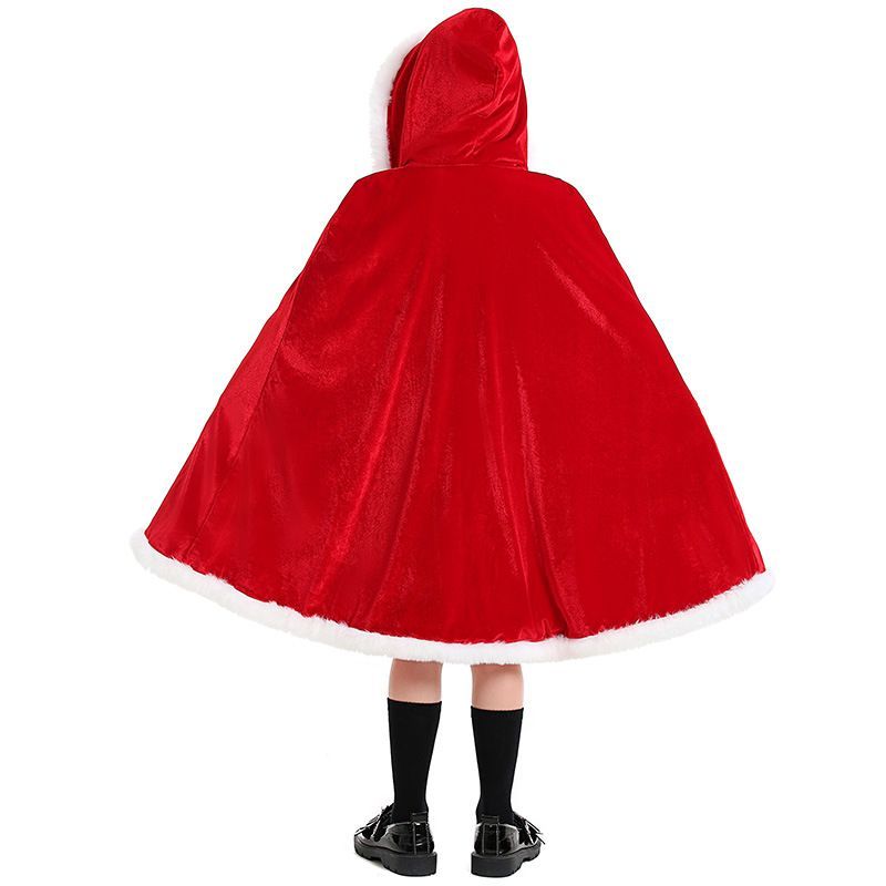 【在庫わずか】 マント サンタ クリスマス 子供 キッズ 大人 衣装 コスプレ サンタクロース ローブ 女の子 サンタ 衣装 子供 クリスマス