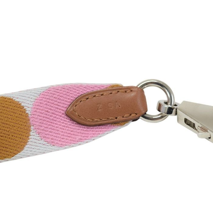 【Aランク】 エルメス HERMES バンドリエール サングル フリッパーボール 25mm トワル (キャンバス) / スイフト (レザー) SV金具 Z刻印 (2021年) ショルダーストラップ ホワイト / ピンク / セサミ 正規品 美品 中古 mbm28023 エルメス HERMES バンドリエール サングル フリッパーボール 25mm