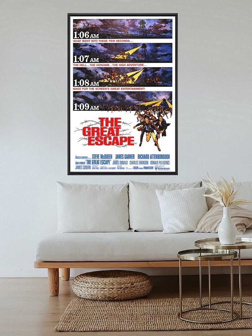 額装品 スティーブ・マックイーン 大脱走 ポスター Steve McQueen 額装品 スティーブ・マックイーン 大脱走 ポスター Steve