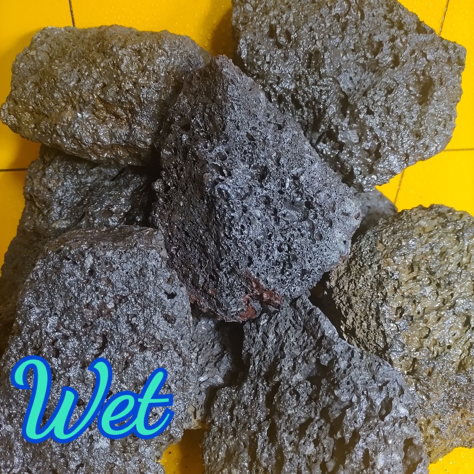 富士山溶岩石 【中粒】 6kg 80-200mm 漆黒 アクアリウム 盆栽 - メルカリ