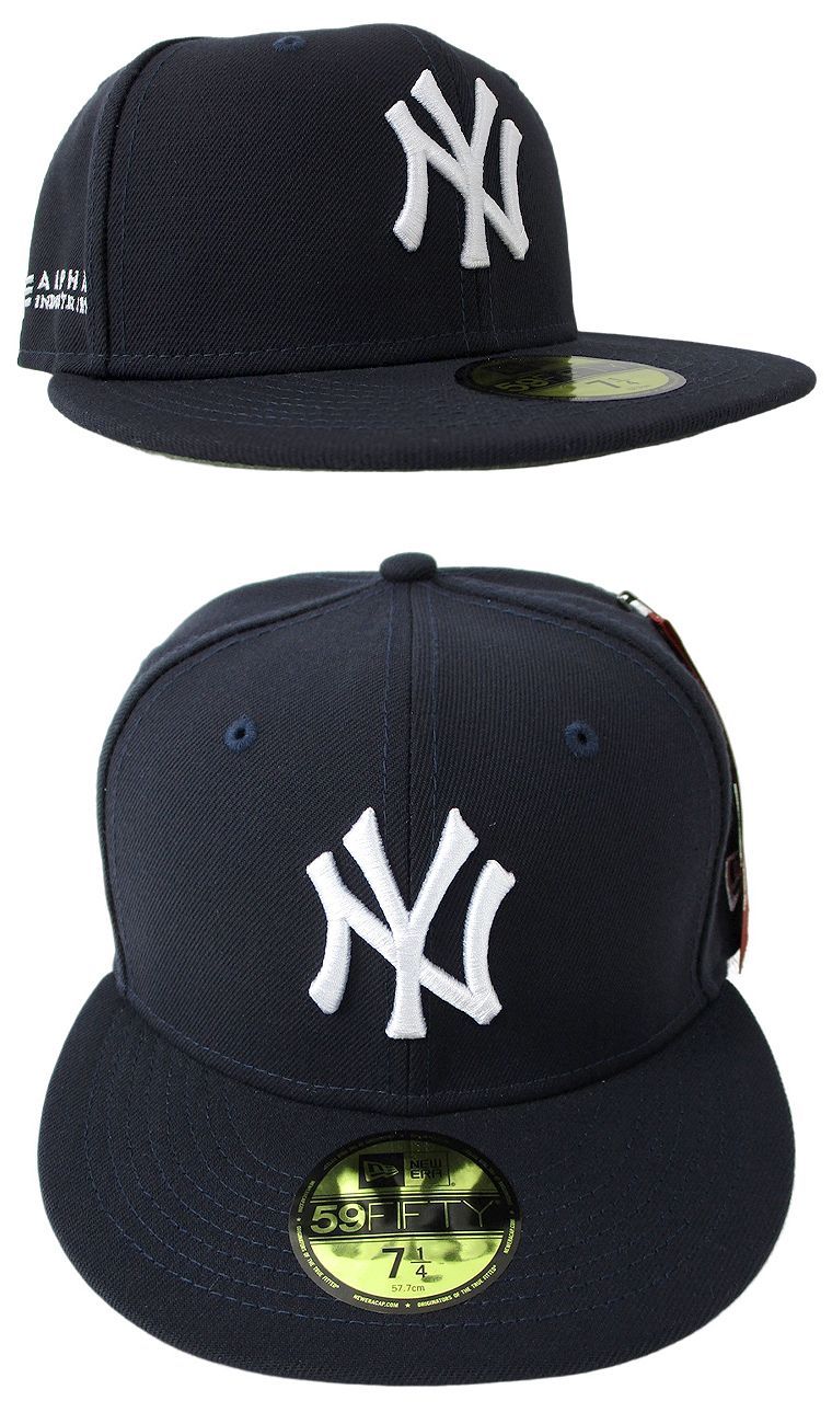 NEW ERA×ALPHA INDUSTRIES ヤンキース 59FIFTY コラボキャップ New York Yankees メンズキャップ  ベースボールキャップ ユニセックス 男女兼用 帽子 熱中症対策 - メルカリ