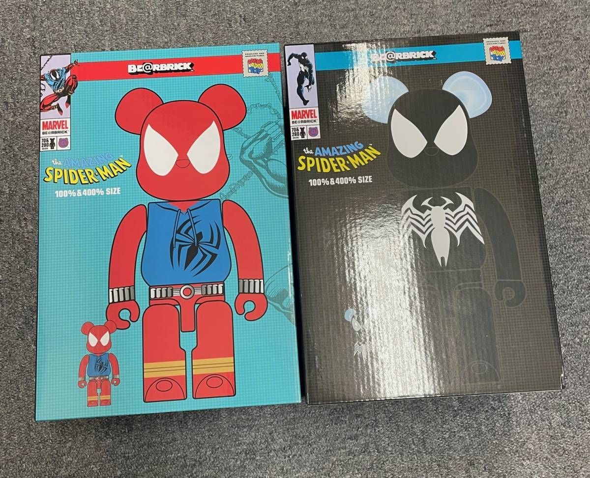 ベアブリック　be@rbrick　スパイダーマン　カーネイジ　400%　２体