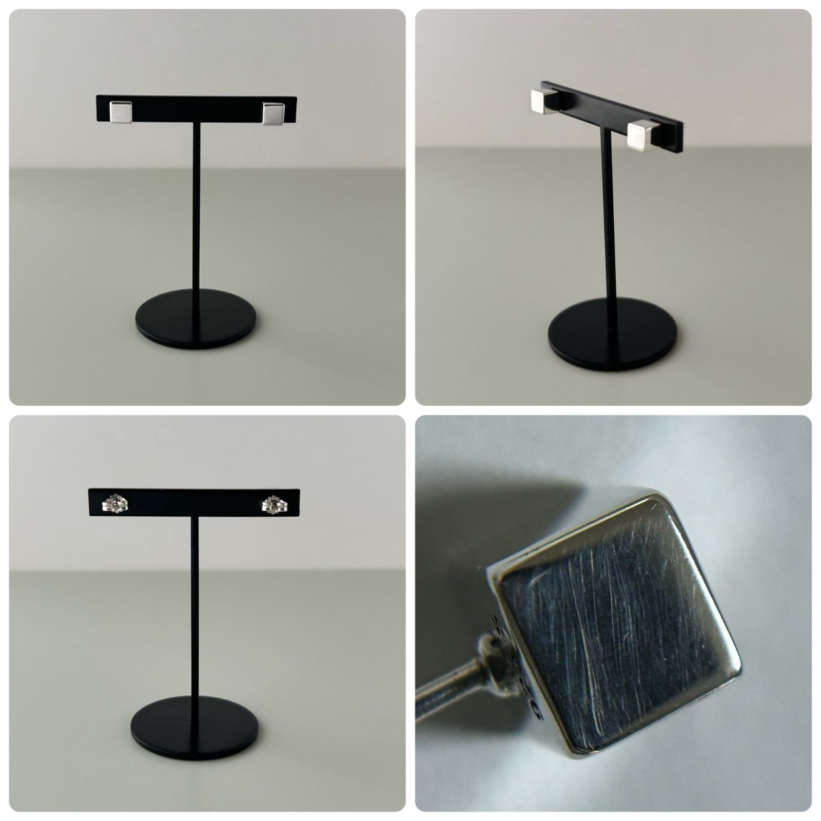 メル79864様 ジョージジェンセン ピアス アリア キューブ AG925 Georg