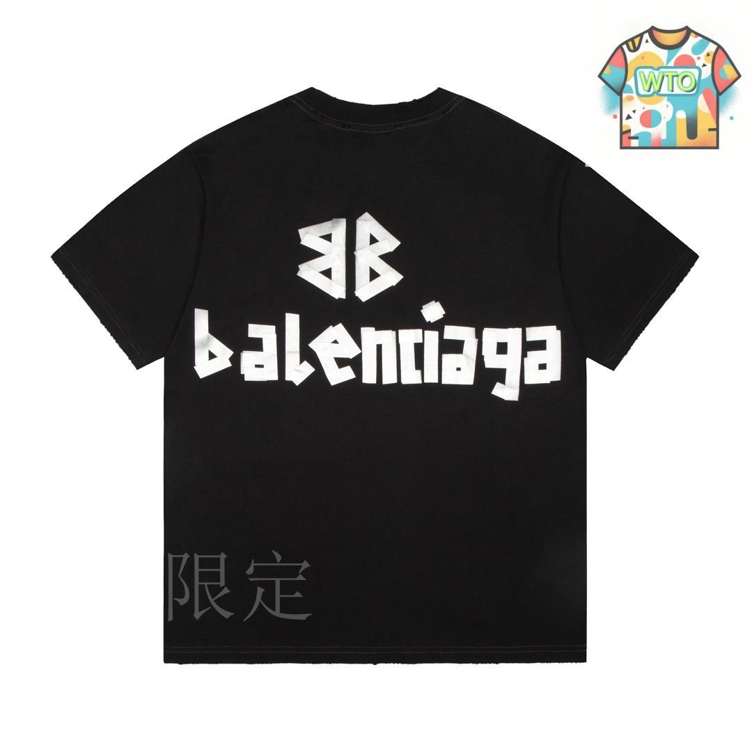 【国内発送】BALENCIAGA ロゴ入りTシャツ BALENCIAGA】AUTHENTIC SPORTS APPAREL Tシャツ (BALENCIAGA/T